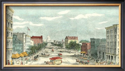 Washington D.C., Pennsylvania Avenue From The Treasury Building by George Goodwin Kilburne Pricing Limited Edition Print image
