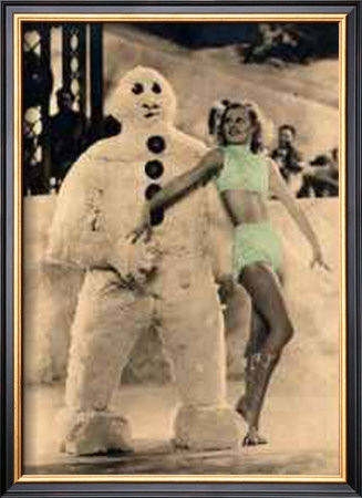 Snowman And Bathing Beauty by Ken Brown Pricing Limited Edition Print image