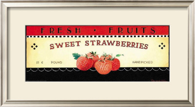 Fresh Fruits: Sweet Strawberries by Ria Van De Velden Pricing Limited Edition Print image