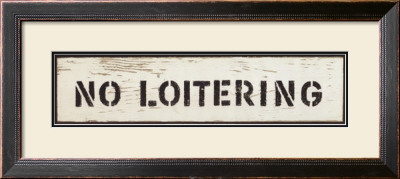 No Loitering by Lyn Kungl Pricing Limited Edition Print image
