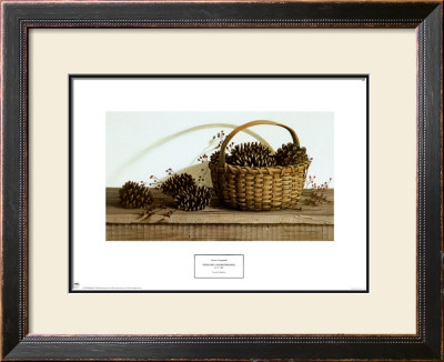 Pine Cones And Rose Berries by Pauline Eblé Campanelli Pricing Limited Edition Print image