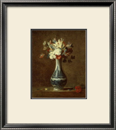 Vase Of Flowers by Jean-Baptiste Simeon Chardin Pricing Limited Edition Print image