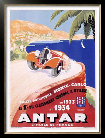 Antar Motor Oil Monte Carlo Rallye by M. Pecnard Pricing Limited Edition Print image