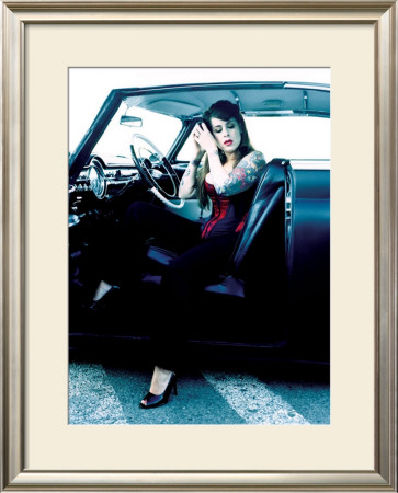 Pin-Up Girl: Tattoo Street Rod by David Perry Pricing Limited Edition Print image