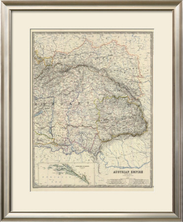 Austria East, C.1861 by Alexander Keith Johnston Pricing Limited Edition Print image