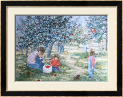 Picking Apples by Hélène Léveillée Pricing Limited Edition Print image