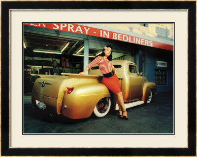 Pin-Up Girl: Truck Rod Rock A Billy by David Perry Pricing Limited Edition Print image