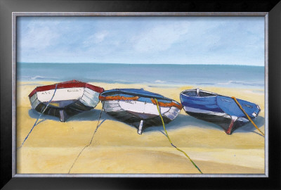 Beach Boats, St. Ives by Jane Hewlett Pricing Limited Edition Print image
