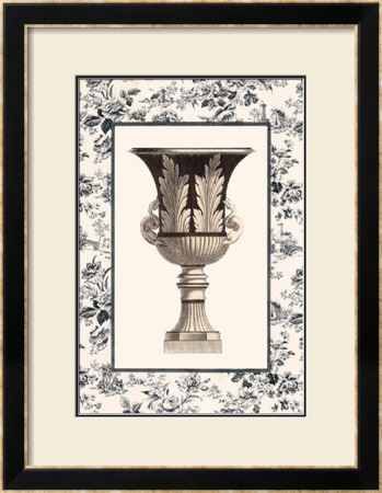 Roman Urn With Toile Ii by Sarah Elizabeth Chilton Pricing Limited Edition Print image