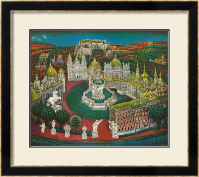 The Residenz-Fountain At Salzburg by Gottfried Kumpf Pricing Limited Edition Print image