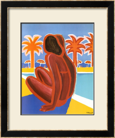 Cote Dazur by Bernard Villemot Pricing Limited Edition Print image