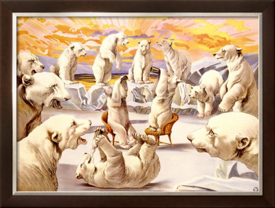 Polar Bears, Circus by Adolphe Friedlander Pricing Limited Edition Print image