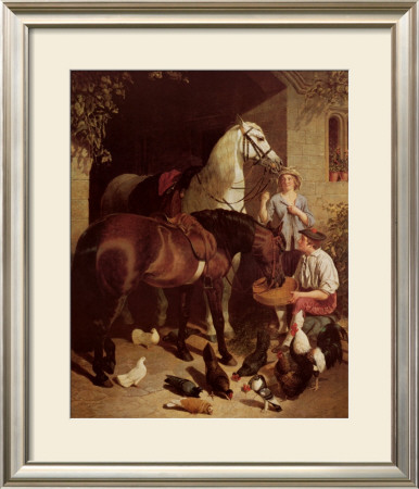 Stable Courtyard by John Frederick Herring I Pricing Limited Edition Print image