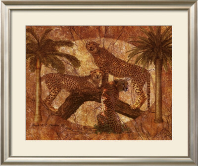 Jungle Cheetahs by Jonnie Chardonn Pricing Limited Edition Print image