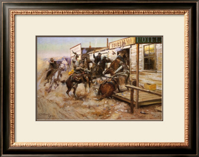 In Without Knocking by Charles Marion Russell Pricing Limited Edition Print image