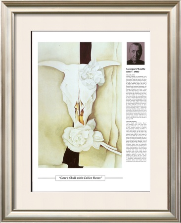 Twentieth Century Art Masterpieces - Cow's Skull With Calico Roses by Georgia O'keeffe Pricing Limited Edition Print image