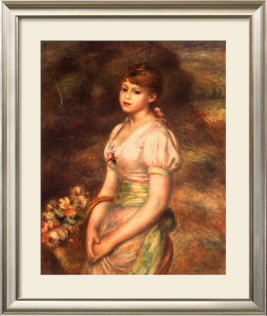 Young Girl With Flowers by Pierre-Joseph Redoute Pricing Limited Edition Print image