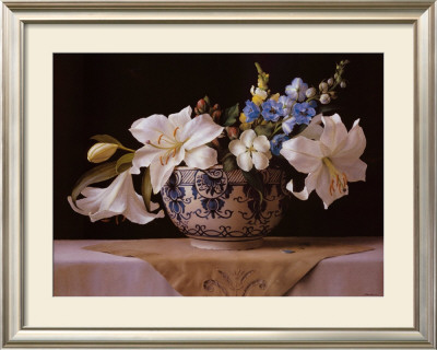 Lilies In Delft by Ken Marlow Pricing Limited Edition Print image