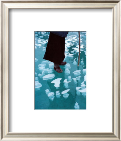Air Bubbles In The Frozen River Zanskar by Olivier Föllmi Pricing Limited Edition Print image