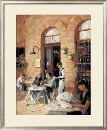 Cafe Society Ii by Michele Stapley Pricing Limited Edition Print image