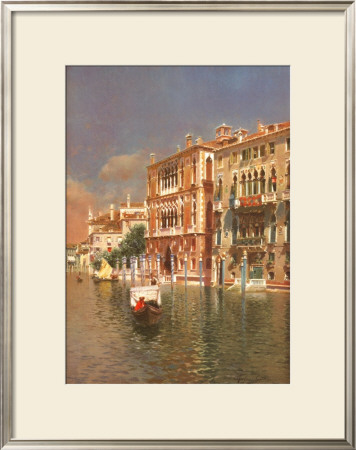 The Grand Canal, Venice by Rubens Santoro Pricing Limited Edition Print image