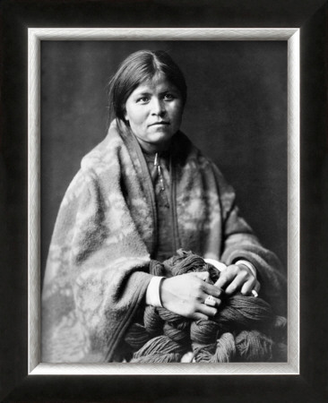 Girl In Blanket by Edward S. Curtis Pricing Limited Edition Print image