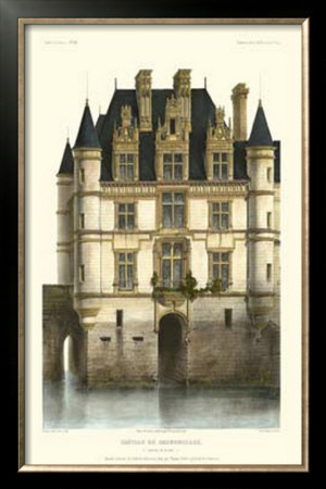 French Chateaux In Blue I by Victor Petit Pricing Limited Edition Print image