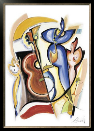 Lady Plays The Blues by Alfred Gockel Pricing Limited Edition Print image