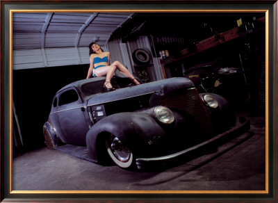 Pin-Up Girl: Street Rod Coupe by David Perry Pricing Limited Edition Print image