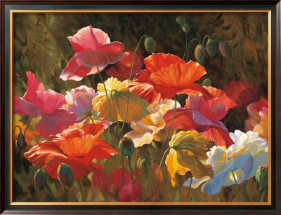Poppies In Sunshine by Leon Roulette Pricing Limited Edition Print image