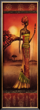 Masai Lady Warrior by Nicola Rabbett Pricing Limited Edition Print image