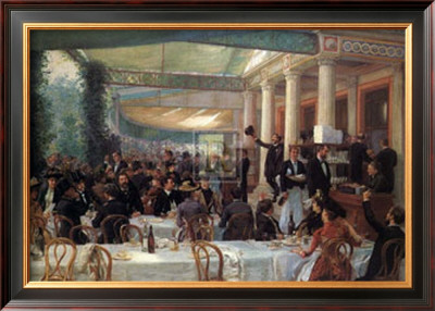 Dejeuner Du Salon Au Cafe La Cascade by Jean André Rixens Pricing Limited Edition Print image