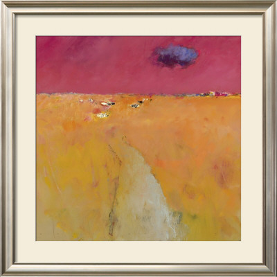 Landscape In Orange And Red by Jan Groenhart Pricing Limited Edition Print image