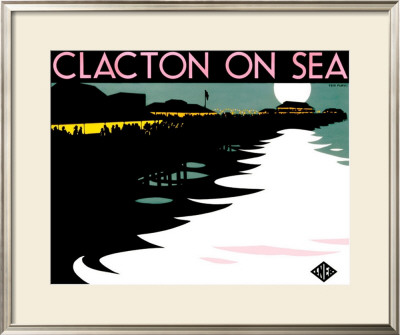 Clacton-On-Sea, Lner Poster, 1923-1947 by Tom Purvis Pricing Limited Edition Print image