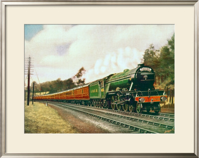 Royal Lancer Lner 4-6-2 Steam Locomotive, Circa 1930 by F Moore Pricing Limited Edition Print image