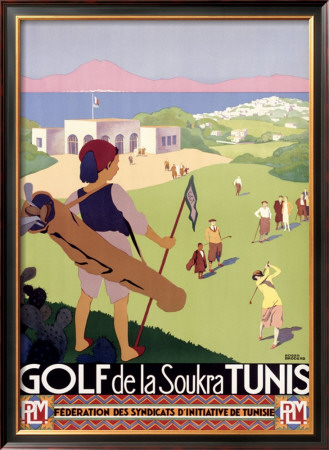 Golf De La Soukra, Tunis by Roger Broders Pricing Limited Edition Print image