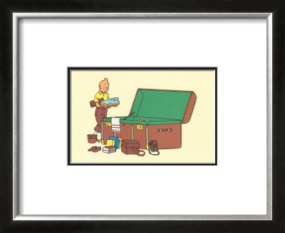 Tintin And The Steamer Trunk by Herge (Georges Remi) Pricing Limited Edition Print image