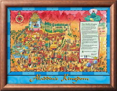Map Of Alladin's Kingdom by Peter Joyce Pricing Limited Edition Print image