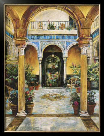 Mediterranean Fountain by Dennis Carney Pricing Limited Edition Print image