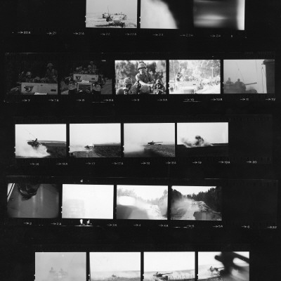 Contact Sheet With Last 6 Strips Of Film In Life Photographer Paul Schutzer's Camera After Killed by Paul Schutzer Pricing Limited Edition Print image