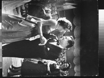 Ny Gov-Elect Nelson Rockefeller Dancing Adoringly With His Campaign Volunteer Worker Happy Murphy by Alfred Eisenstaedt Pricing Limited Edition Print image