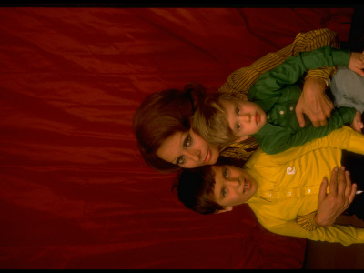 Actress Sophia Loren Sitting Affectionately With Sons Carlo And Edorardo Ponti by Alfred Eisenstaedt Pricing Limited Edition Print image