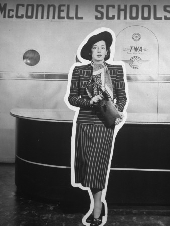 Zell Mcconnell, Owner Of The Mcconnell Air Hostess School by Wallace Kirkland Pricing Limited Edition Print image