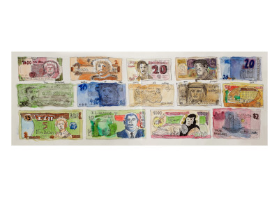 Currencies Of The World by John Woolley Pricing Limited Edition Print image
