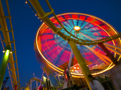 Ferris Wheel, Santa Monica Pier by Geoffrey George Pricing Limited Edition Print image