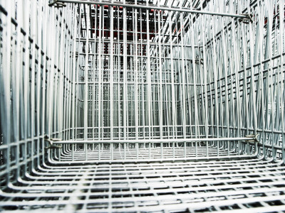 Shopping Trolleys In A Row by Gunnar Svanberg Skulasson Pricing Limited Edition Print image