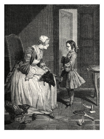 Daily Life In French History: The Education Of An Aristocratic Child By His Governess by William Hole Pricing Limited Edition Print image