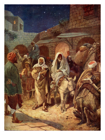 Mary And Joseph Enter Bethlehem, Luke Ii, 4- 7 by William Hole Pricing Limited Edition Print image