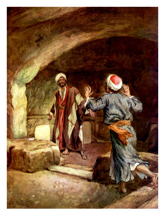 Peter And John Hurry To The Empty Tomb And Inspect The Linen Cloths by Gustave Doré Pricing Limited Edition Print image