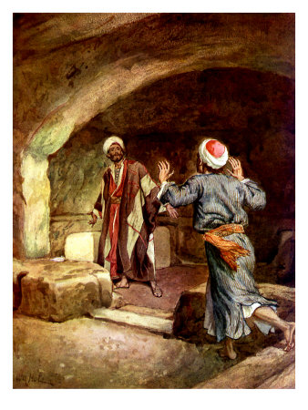 Peter And John Hurry To The Empty Tomb And Inspect The Linen Cloths by Gustave Dore Pricing Limited Edition Print image